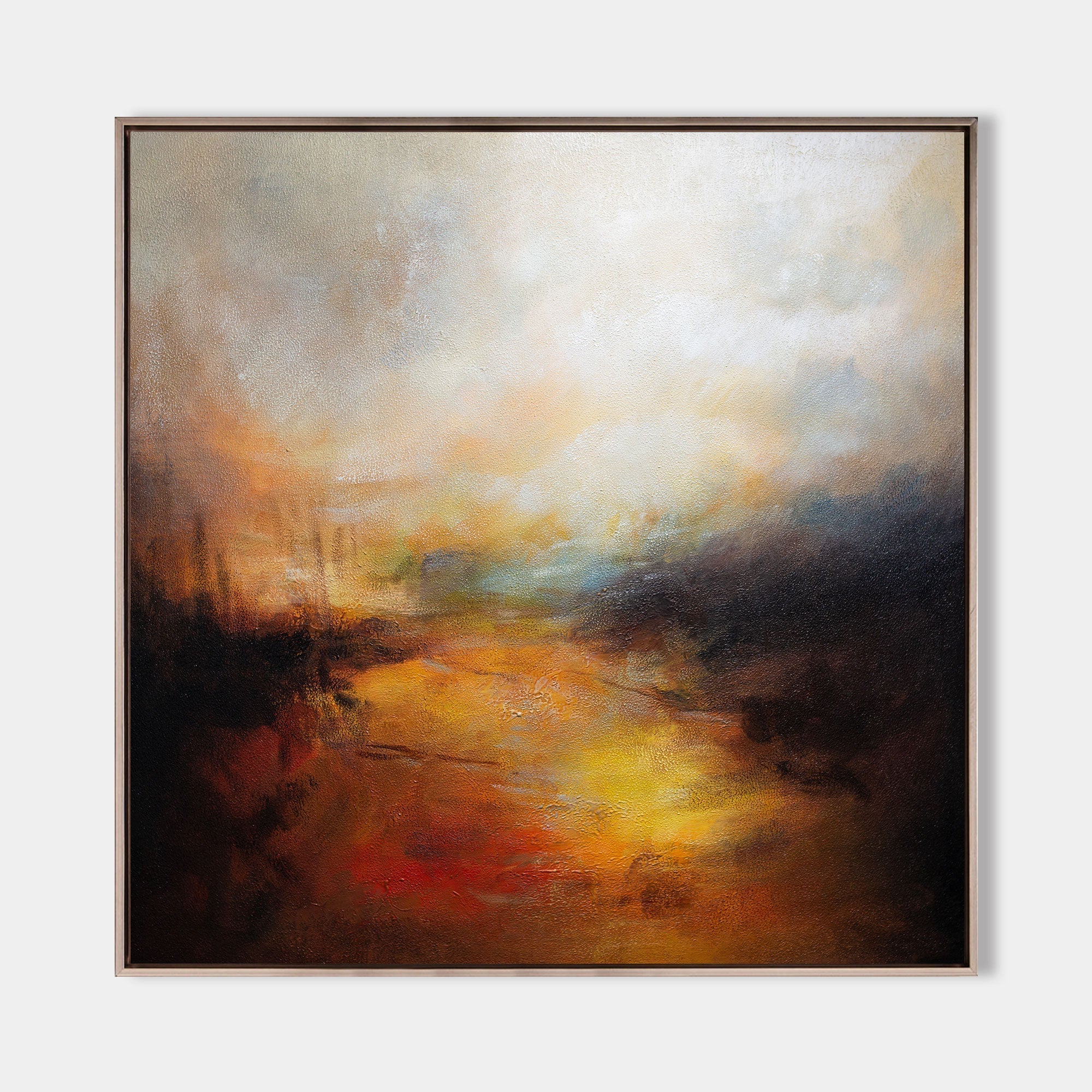 Sunset Inspired Landscape Oil Painting