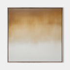 Golden Ombre Abstract Oil Painting