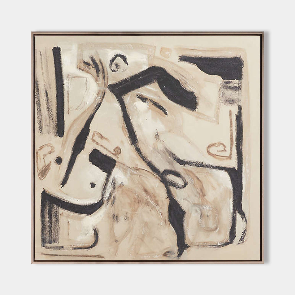 Gestural Earthy Abstract Painting