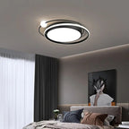 Arisha Modern Multi Orbit Flush Mount Ceiling Light, Black/Gold