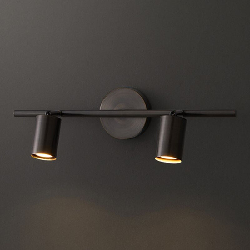Griv Modern Cylinder Rotatable Spotlight Wall Lamp Brass