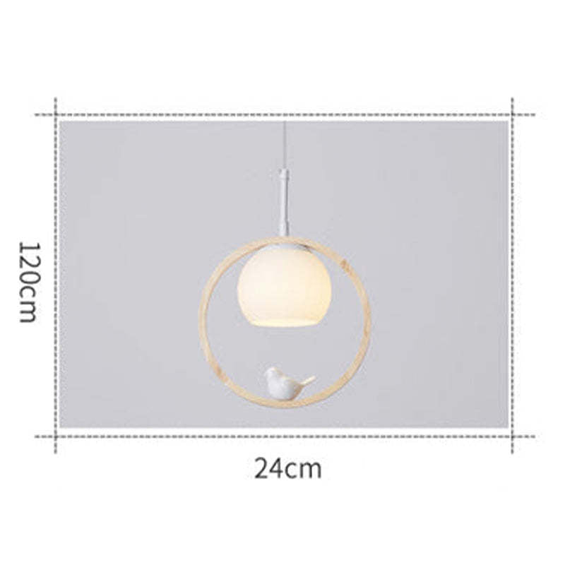 Arisha Wood Bird Aisle Pendant Light  Porch Light