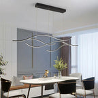 Arisha Pendant Light, Multi-Curved, Black/Gold