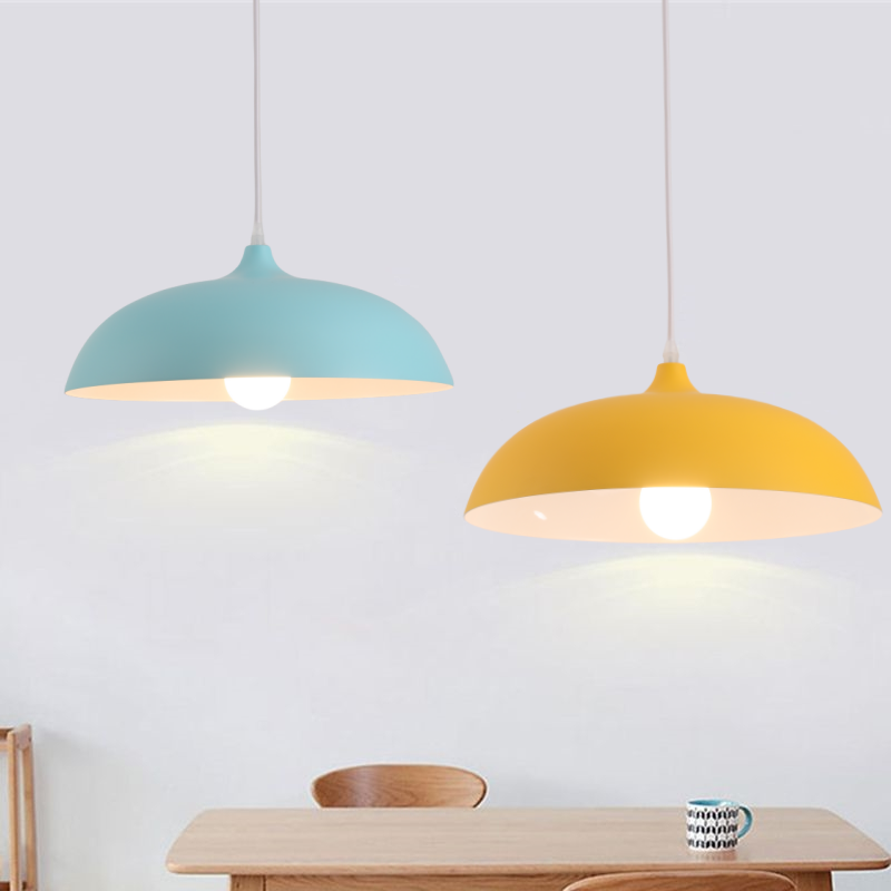 Valentina Macaroon Colorful Dome Shape Pendant Light