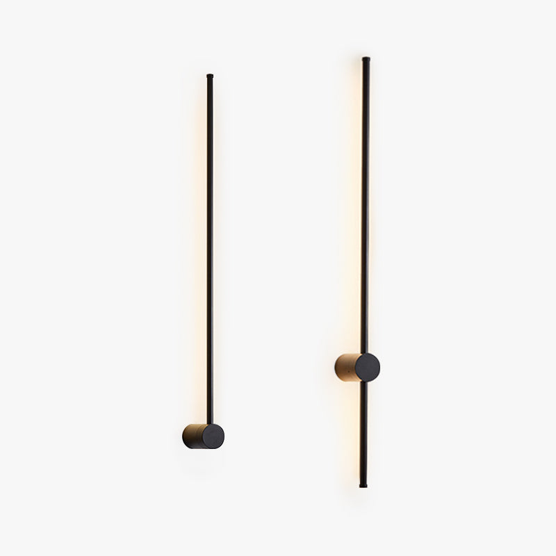 Eonix Minimalist Rotatable Linear Indoor Wall Lamp, Black