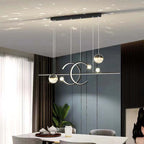 Arisha Pendant Light Double-C, Gold/Black Starry-sky