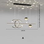 Arisha Luxury Globe Metal/Glass Pendant Light, Black/Gold