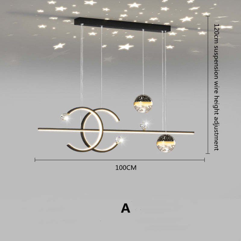 Arisha Luxury Globe Metal/Glass Pendant Light, Black/Gold