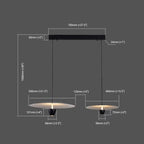 Arisha Modern Nordic  Cluster  Pendant Light, Black  Hat Shape