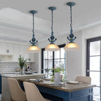 Silva LED Pendant Light Black Glass Bar/Dining Room/Living Room