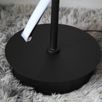Mira Postmodern Linear Floor Lamp, Black/White