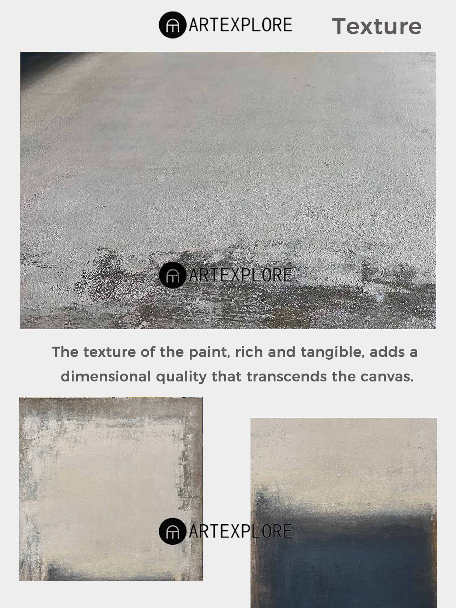 Earthy Horizon Abstract Painting Vertical