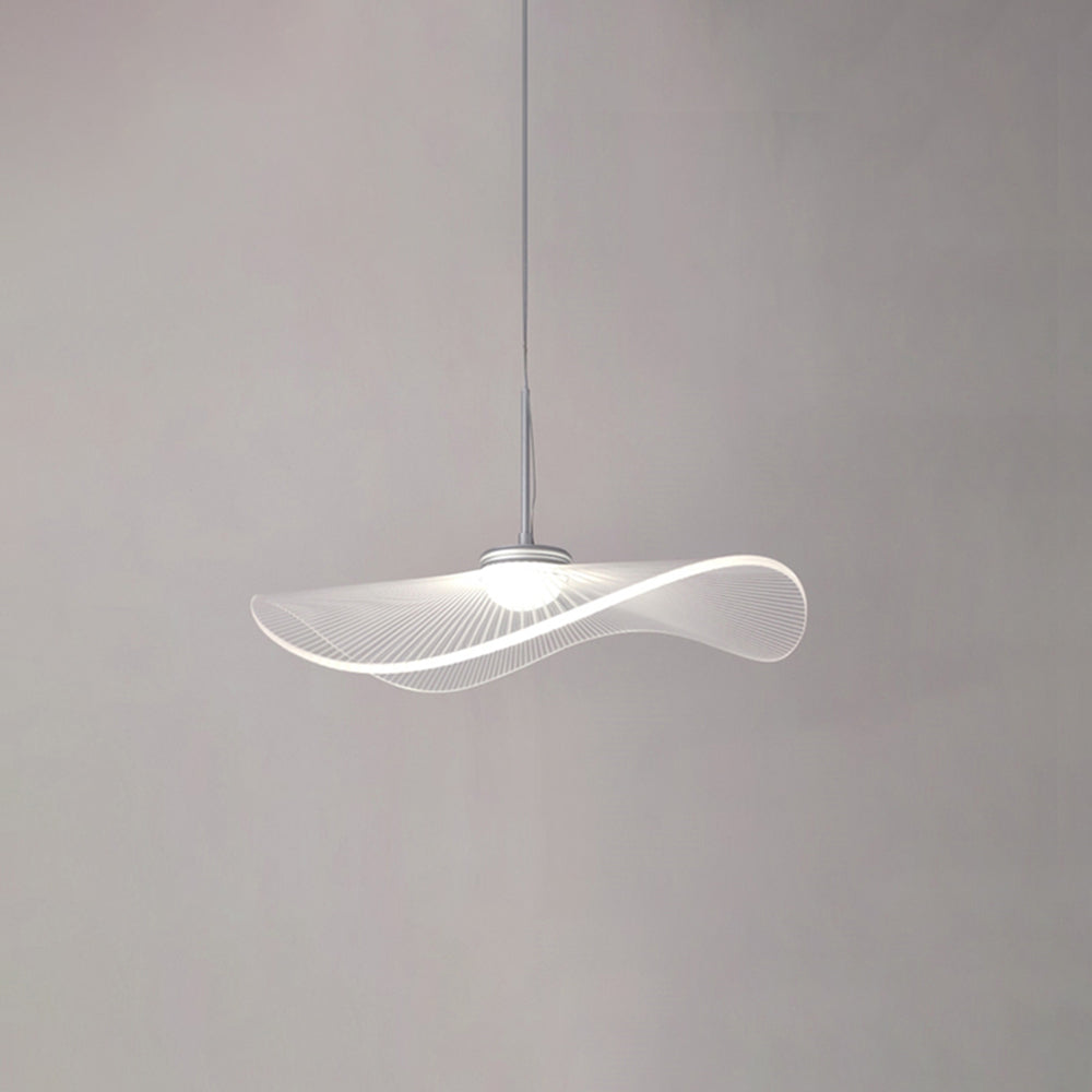 Arisha Designer Lotus Leaf Shaped Metal Pendant Light,White
