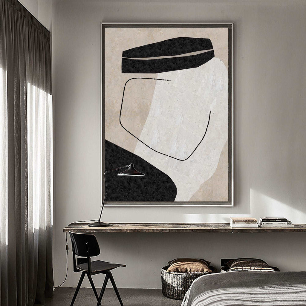 Abstract Emirati Kandura Portrait Painting