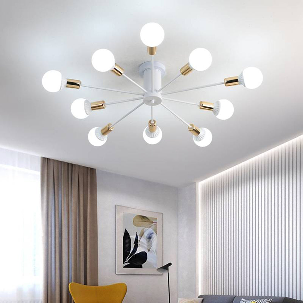 Silva Modern Simple Flush Mount Ceiling Light, 6/8/10 Heads