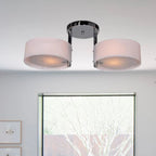Arisha  Flush Mount Ceiling Light   Glass  White Modern Round Hallway