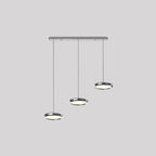 Arisha Minimalist Circular Metal Pendant Light,Silver/Gold/Rose Gold