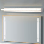 Arisha Elegant Rectangular Mirror Front Vanity Sliver White Wall Light