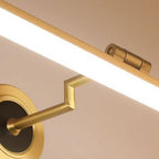 Arisha Vintage Linear Metal/ Wall Lamp, Black/Gold
