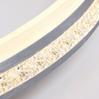 Arisha Modern Ring Metal/ Flush Mount Ceiling Lights, Silver