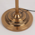 Eryn Antique Floor Lamp, Multi Colors, Metal/Fabric, Bedroom