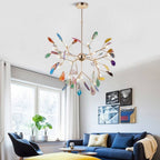 Arisha Flower Branch Semi-flush Mount Ceiling Light, 4 Colour