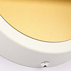 Arisha Modern Deer Metal/ Wall Lamp, Gold & White, Bathroom