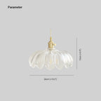Valentina Art Deco Blown Brass & Glass Pendant Light, 7 Styles
