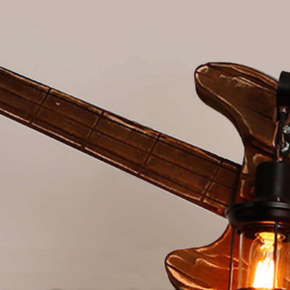 Epoch Farmhouse Guitar Pendant Light, Metal/Wood, Walnut