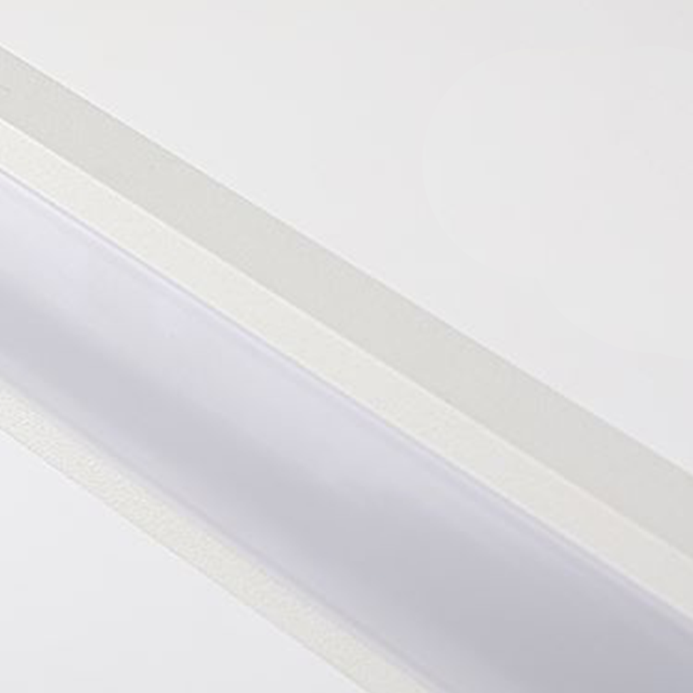 Arisha Nordic LinearMetal Mirror Front Vanity Wall Lamp, White