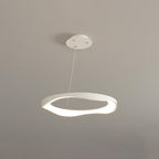 Arisha Pendant Light Rond Modern,  Black/White, Dining Room