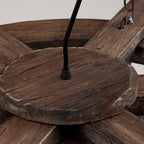 Epoch Retro Rudder Metal & Wood Pendant Light, 6 Heads