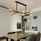 Valentina Decorative LED Glass Bubble Pendant Light, Amber
