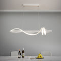 Arisha Contemporary Style Linear Metal Pendant Light White/Black