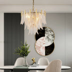 Kristy Modern Gold Feather Chandelier, 3 Style
