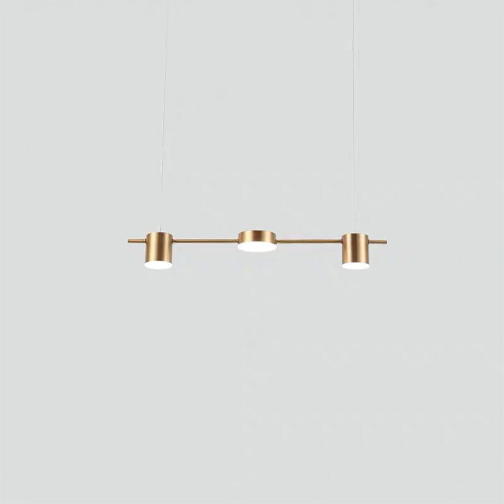 Arisha Minimalist Multi Metal Pendant Light, Black/Gold