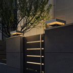 Ray Post Modern Solar Square Metal LED Outdoor Light
