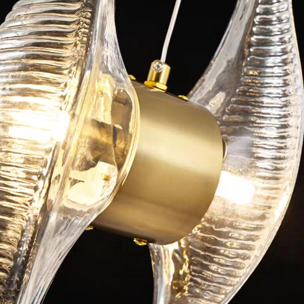 Kristy Luxury Capiz Shell Pendant Light, Glass/Metal, Bedside/Dining Room