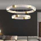 Arisha Modern Round/Oval /Metal Pendant Light, Gold