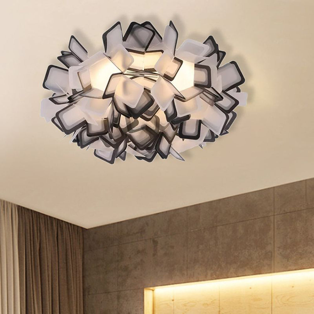 Valentina Art Deco Flower  Flush Mount Ceiling Light 7 Colours