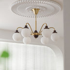Valentina French LED Chandelier Chrome Gold Living Room/Bedroom