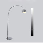 Salgado Modern Arc Metal Floor Lamp, Chrome, Study/Bedroom
