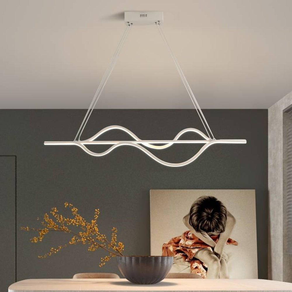 Arisha Modern Wave Pendant Light, 3 Colour