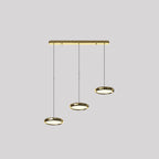 Arisha Minimalist Circular Metal Pendant Light,Silver/Gold/Rose Gold