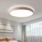 Arisha Minimalist Round Metal/ Flush Mount Ceiling Light, White/Coffee/Grey/Gold