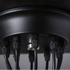 Silva Retro Country LED Spider Chandelier, Black/White