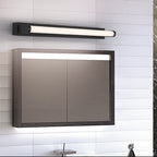 Arisha Minimalist Linear Cylindrical Metal/ Wall Lamp, Black, Bathroom