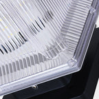 Ray Contemporary LED Rectangular Metal Outdoor Lamp, Black