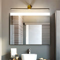 Arisha Modern Metal Linear Mirror Vanity Wall Lamp, Black/White