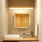 Muto Classic Wood Stretchable Mirror Vanity Bathroom Wall Lamp